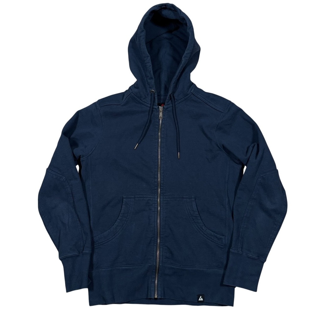 American Giant Hoodie Mens Medium Classic Full Zip Slim Fit Navy Blue USA